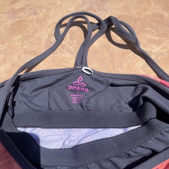 Prana Top Women Small Pink Orange Yoga Boho Sleeveless Tank (Small) - Picture 6 of 8